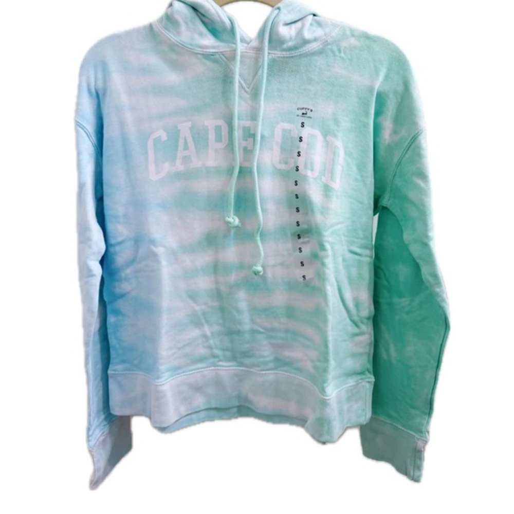 Cuffy’s Tie Dye Cape Cod Hoodie in Blue and Green